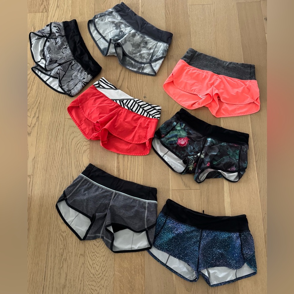 Lululemon haul! size 4 speed shorts 2.5”  EUC